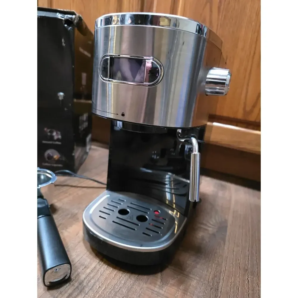 Espresso Machine, Cafissimo Pod Compatible 20 Bar w/ Manual, Kismile #CM8054-BLK